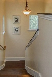Leaded Glass at Back Stairs