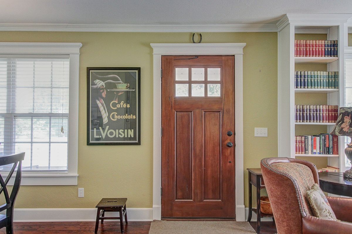 Front Door, with Horseshoe for Luck